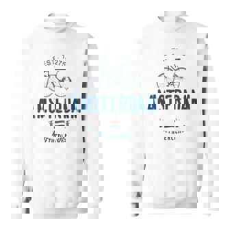 アムステルダム バイク シティ アムステルダム バイクタウン オランダの国旗 スウェットシャツ - Kawaiitshirt