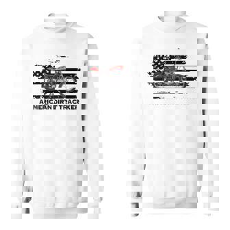 アメリカンダートトラッカー フラットトラックレーサー ダートトラック メンズ ボーイズ スウェットシャツ - Kawaiitshirt