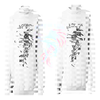 アメリカ国旗 愛国的 カジキ マーリン フロリダの鍵 スウェットシャツ - Kawaiitshirt