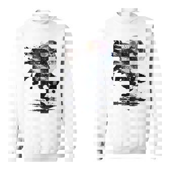 アライグマ アニマルモチーフ ムーンアート アニマルプリント アライグマ スウェットシャツ - Kawaiitshirt