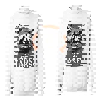 アライグマコスチュームtシャツ グルービー Let's Get Trashed スウェットシャツ - Kawaiitshirt