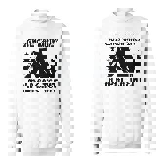 アルパカ キャンプ 恋人 テント キャンパー 行楽 キャンプ アルパカ 長袖tシャツ スウェットシャツ - Kawaiitshirt