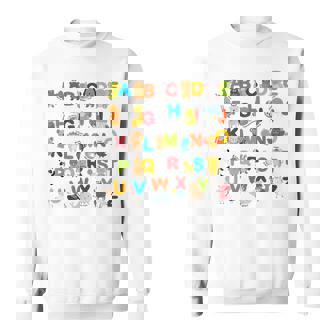 アルファベット動物学習abc キュート キッズ 教育 小道具 スウェットシャツ - Kawaiitshirt