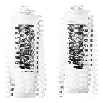 イエティ Ufo 平和 クリプティッド ユーモア マウンテン遭遇 長袖tシャツ スウェットシャツ - Kawaiitshirt