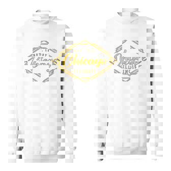 イリノイ州シカゴ-イリノイ州シカゴスタイル 長袖tシャツ スウェットシャツ - Kawaiitshirt