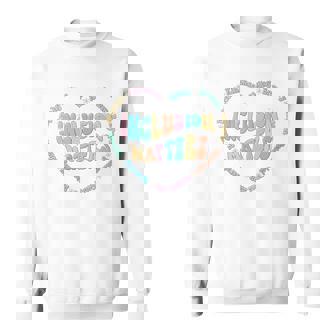 インクルージョン マターズ 自閉症 意識 スピード 教師 優しさ 長袖tシャツ スウェットシャツ - Kawaiitshirt