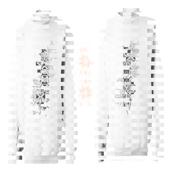 ウクライナ刺繍タトゥーローズ ウクライナの自由 スウェットシャツ - Kawaiitshirt