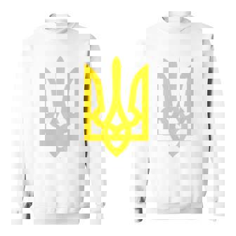 ウクライナ大統領 ヴォロディミル・ゼレンスキー ウクライナ・トライデント 長袖tシャツ スウェットシャツ - Kawaiitshirt