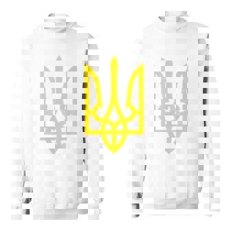 ウクライナ大統領ヴォロディミル・ゼレンスキー ウクライナエンブレム スウェットシャツ - Kawaiitshirt