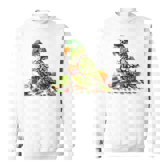 ウロコインコ フルーツアート トロピカル キウイ りんご ナッツ スウェットシャツ - Kawaiitshirt