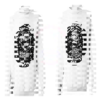 エイリアンピザオファー 宇宙の地殻が待っている 長袖tシャツ スウェットシャツ - Kawaiitshirt