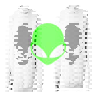 エイリアンヘッド グリーンフェイス ファニービリーブ Ufo ヒューマンコスチューム Edm 長袖tシャツ スウェットシャツ - Kawaiitshirt