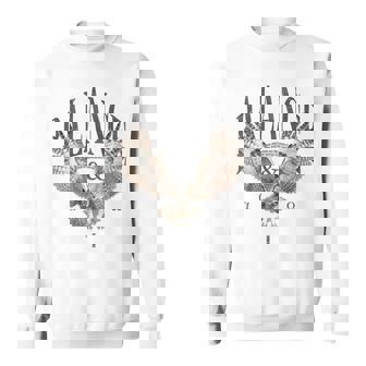 エレガントな夜フクロウ野生動物フクロウ鳥バックプリント フクロウ スウェットシャツ - Kawaiitshirt