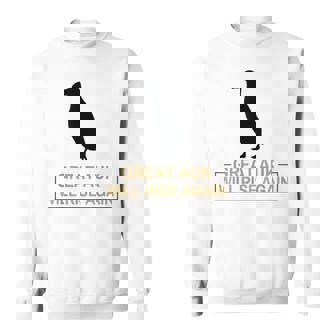 オオウミガラスは再び復活する 絶滅した飛べない鳥ペンギン スウェットシャツ - Kawaiitshirt