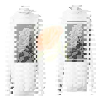 オリジナル現代アート「ピーチローズ」 スウェットシャツ - Kawaiitshirt