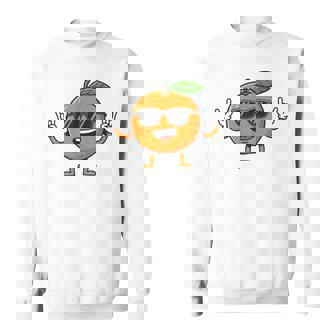 オレンジ 面白い 人間 クール シェード 腕 脚 夏 太陽 スウェットシャツ - Kawaiitshirt