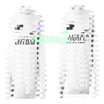 オーストラリア 国旗 カンガルー サッカー ラグビー フットボール 水泳 応援 スウェットシャツ - Kawaiitshirt