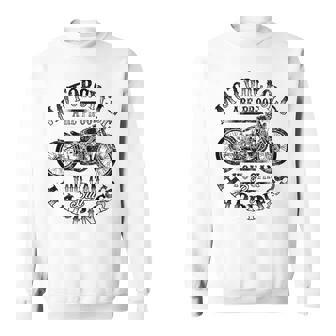 バックプリント オートバイ ファン シンプル バイカー エッジールック グラフィック スウェットシャツ - Kawaiitshirt