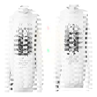 オートバイのギアシフト 1 ダウン 5 アップ バイカー スカル 背面 スウェットシャツ - Kawaiitshirt