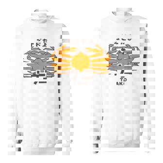 カニ ウニ タコ エビ 海洋生物 矛盾 おもしろ かわいい 面白い ネタ 画像 スウェットシャツ - Kawaiitshirt