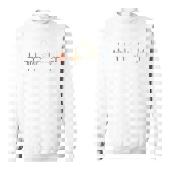 ガーデニング心電図レトロ園芸家脈線心拍 長袖tシャツ スウェットシャツ - Kawaiitshirt