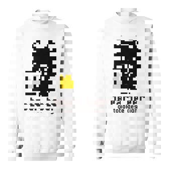 クマ ビール ドット絵 かわいい レトロ スウェットシャツ - Kawaiitshirt