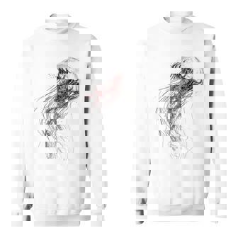 クラゲ 図面 グラフィック 動物 アート クラゲ スウェットシャツ - Kawaiitshirt