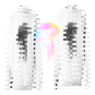 クラゲ 幾何学模様 動物 抽象 カラフル アート クラゲ スウェットシャツ - Kawaiitshirt