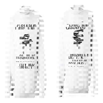 クラシックピアノ スウェットシャツ - Kawaiitshirt