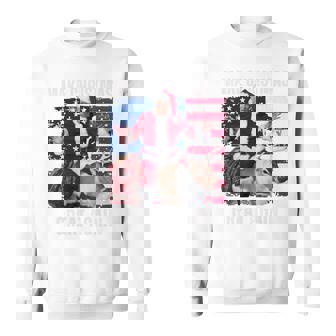 クリスマスを再び素晴らしいものにする トランプパジャマ 醜い 長袖tシャツ スウェットシャツ - Kawaiitshirt