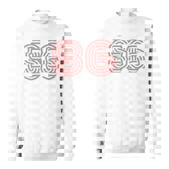 クールなレトロなレタリングジャージ、背番号86 1986 スウェットシャツ - Kawaiitshirt