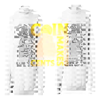 コイン収集はセント硬貨を集めるコインコレクター スウェットシャツ - Kawaiitshirt