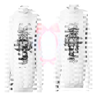 コケットボウ グレートデーン 犬 ママ ピンクリボン キュート 母の日 スウェットシャツ - Kawaiitshirt