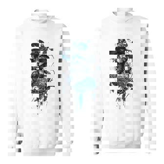 ゴシックガール ハロウィンコスチューム 魔女ゴス オカルトウィッカ スウェットシャツ - Kawaiitshirt