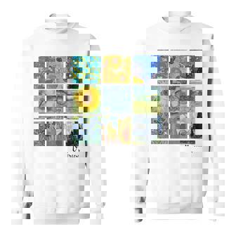 ゴッホの絵画、ひまわり、星月夜 スウェットシャツ - Kawaiitshirt