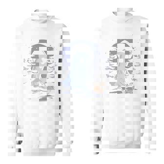 ゴースト 犬 散歩 面白い ハロウィン コスチューム パーティー パグ愛好家 長袖tシャツ スウェットシャツ - Kawaiitshirt