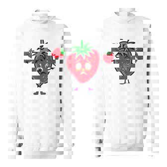 サマータイム いちご いちご 果実 果実 ガーデン スウェットシャツ - Kawaiitshirt