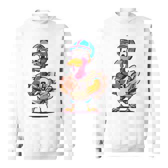 サンクスギビング かわいい七面鳥 アメリカンフットボール ボーイズ キッズ スウェットシャツ - Kawaiitshirt