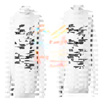 シングルエンジンプロペラ飛行機 スウェットシャツ - Kawaiitshirt