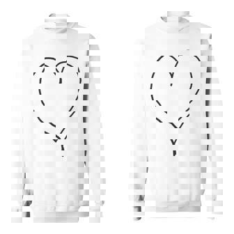 シンプル ハート スウェットシャツ - Kawaiitshirt