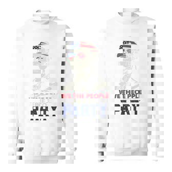 ジョージ・ワシントン ファンスターズ ストリップ アメリカ国旗 7月4日 ペイトリオット 長袖tシャツ スウェットシャツ - Kawaiitshirt