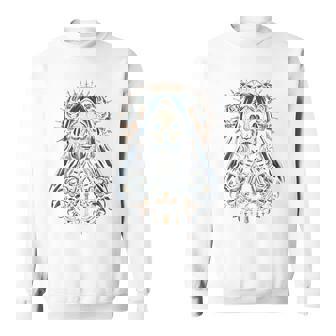 スカル サンタ ムエルテ クリスチャン 長袖tシャツ スウェットシャツ - Kawaiitshirt