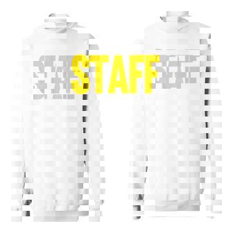 スタッフ イベント コスチューム クルー 音楽祭 バックプリント ワーカー スウェットシャツ - Kawaiitshirt