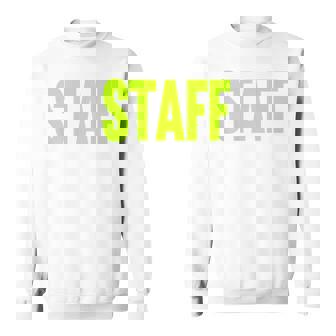 スタッフ イベント 衣装 クルー 音楽祭 Backprint ワーカー スウェットシャツ - Kawaiitshirt