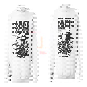 ストリートウェア ラーメン カワイイ オタク マンガ アニメ バックプリント モダン スウェットシャツ - Kawaiitshirt