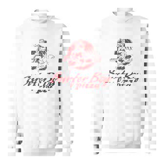 ストレンジャー・シングス サーファーボーイ ピザ 広告 サーフ デリバリー レトロ スウェットシャツ - Kawaiitshirt