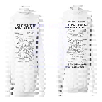 スペースシャトル レトロレイアウト ロケット科学者&宇宙飛行士用 スウェットシャツ - Kawaiitshirt