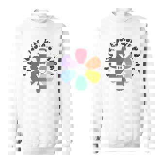 スマイル レインボー ハッピーフェイス 花 Lgbt ゲイ レズビアン プライド 月 スウェットシャツ - Kawaiitshirt