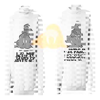 セイウチが本当に好きだよ、いいね？面白いセイウチ スウェットシャツ - Kawaiitshirt