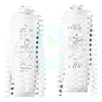 タークス・カイコス島 シャツ ヴィンテージ トライバル カメ 長袖tシャツ スウェットシャツ - Kawaiitshirt